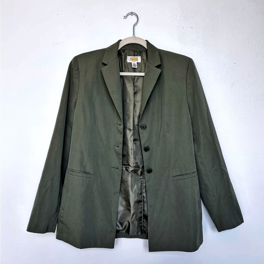 ⚜️ Talbots ⚜️ Women's Wool Blazer in Olive Green